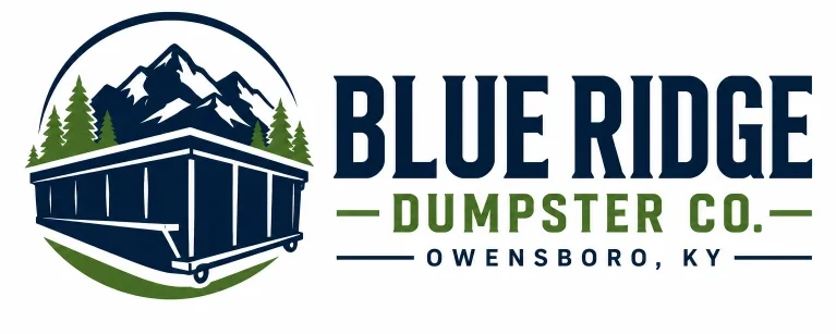 Blue Ridge Dumpster co. Brand Logo